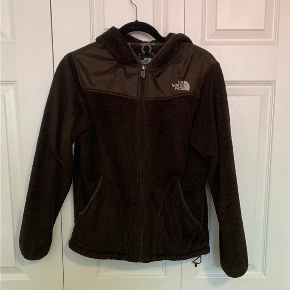 The North Face Brown Teddy Jacket with Hood - Picture 1 of 3